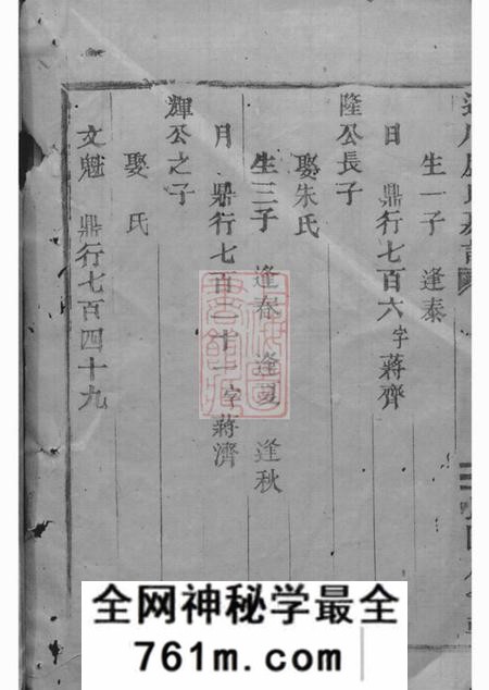 道川道川卢氏房谱不分卷