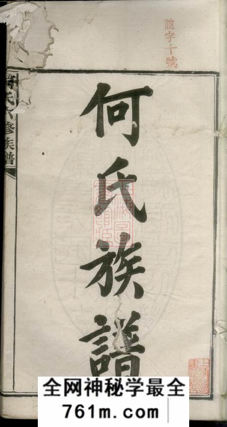 湖南益阳益阳九甲湾桃江板溪何氏六修族谱十七卷首三卷