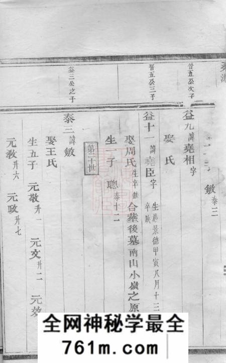 东阳桑源陈氏宗谱