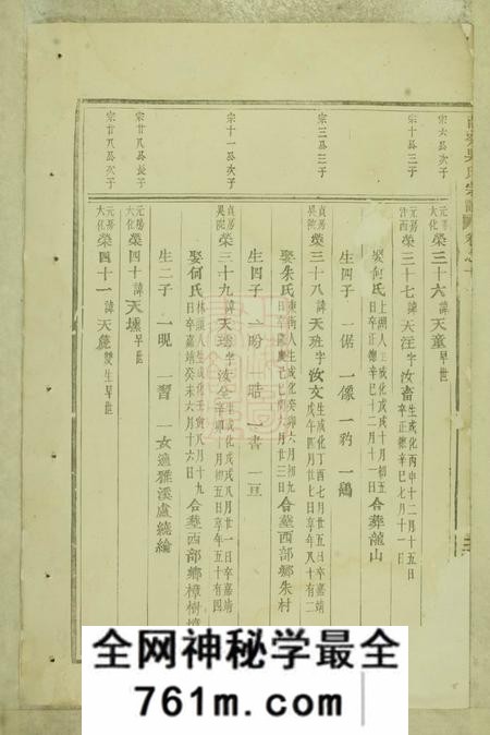 东阳南岑吴氏宗谱