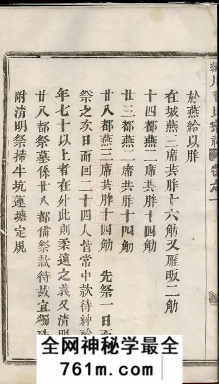 义乌绣川毛氏大宗祠祭祀与燕颁助款则
