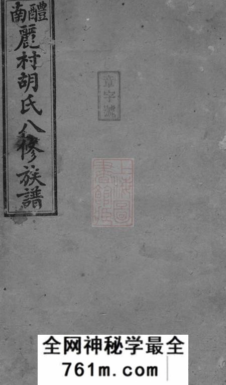 湖南醴陵惇伦堂醴南丽村胡氏八修族谱二十卷