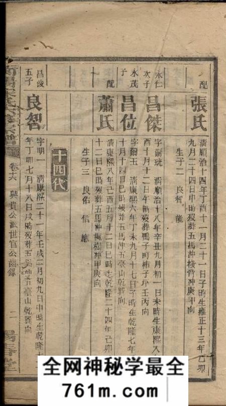 阳春堂宋氏六修宗谱