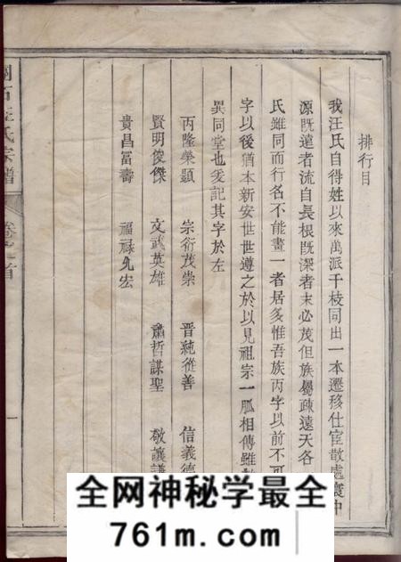 龙游团石汪氏宗谱