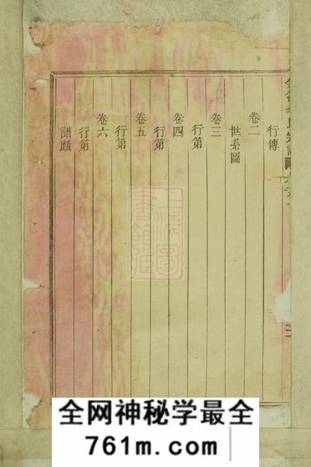 浙江缙云金谷李氏宗谱六卷