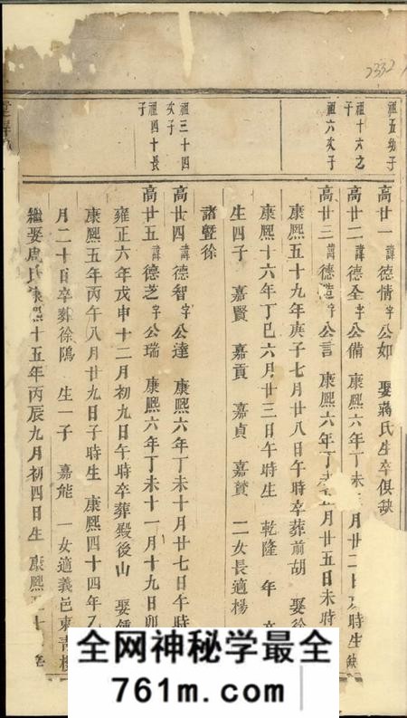 浦阳墅屏吴氏宗谱
