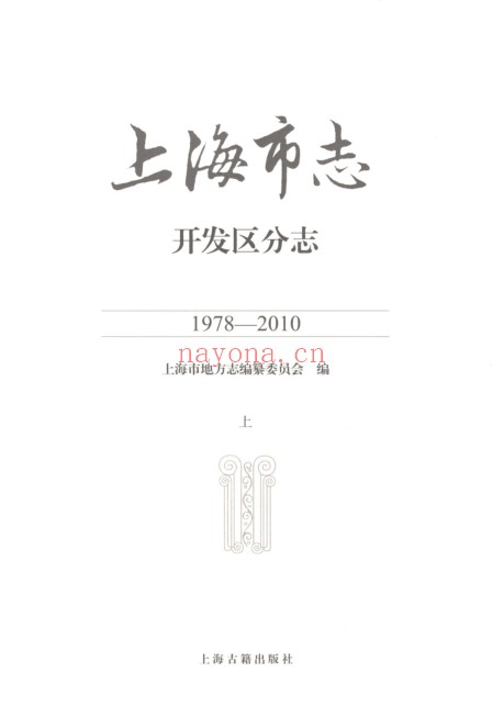 上海市《上海市志 开发区分志 1978-2010》上下册 2020