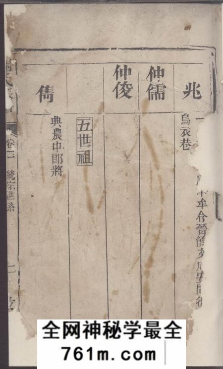 敦本堂谢氏族谱