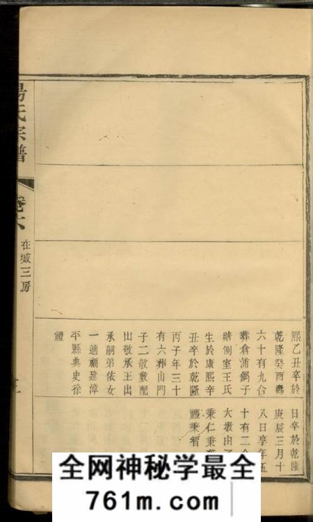 杨氏宗谱