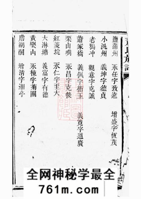 汉寿八叶堂萧氏族谱