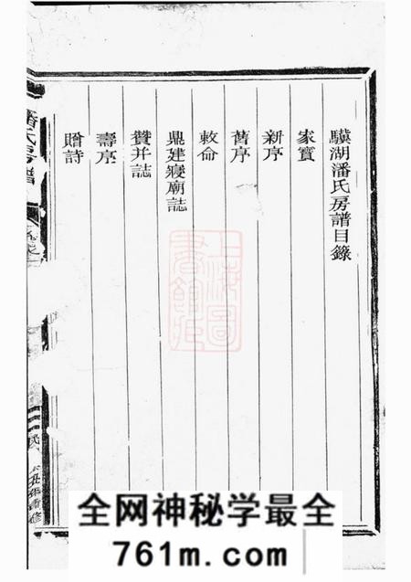 松阳骥湖潘氏房谱八卷