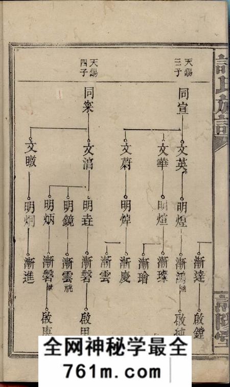 谯阳堂谌氏族谱