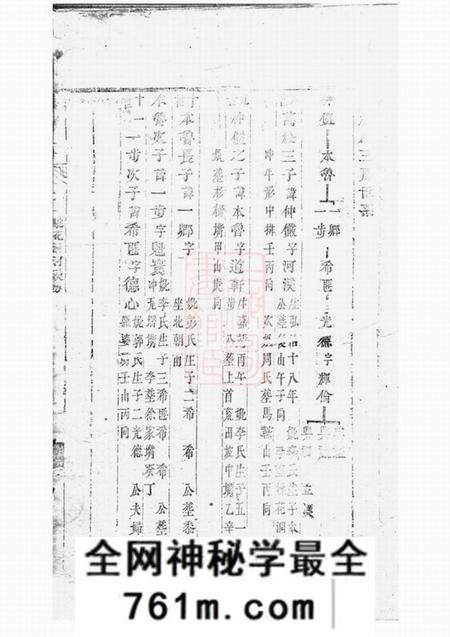 巴陵刘氏族谱