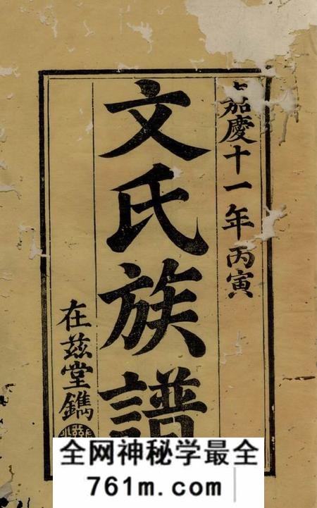 萍乡在兹堂萍西陂头文氏族谱不分卷