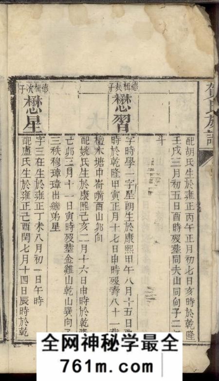 贺氏族谱