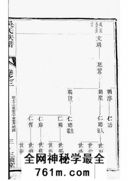 丹阳三让堂云阳吴氏重修宗谱