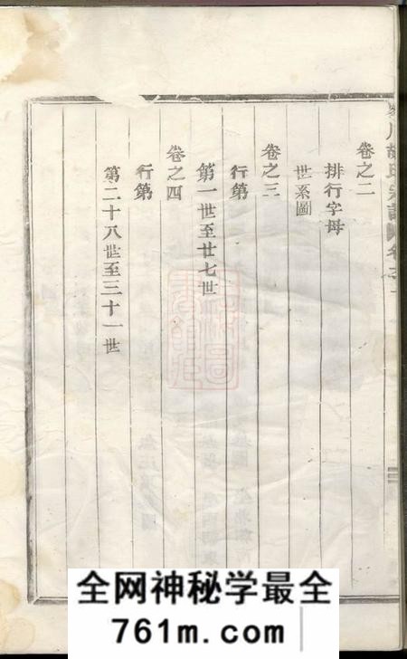 永康峰川胡氏重修宗谱四卷