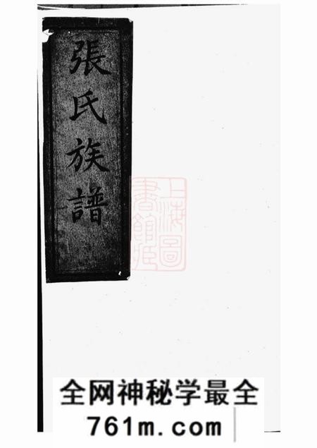 孝友堂张氏族谱不分卷