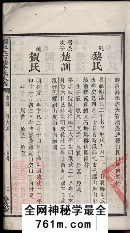 湖南醴陵惇叙堂醴东大石塘李氏五修族谱