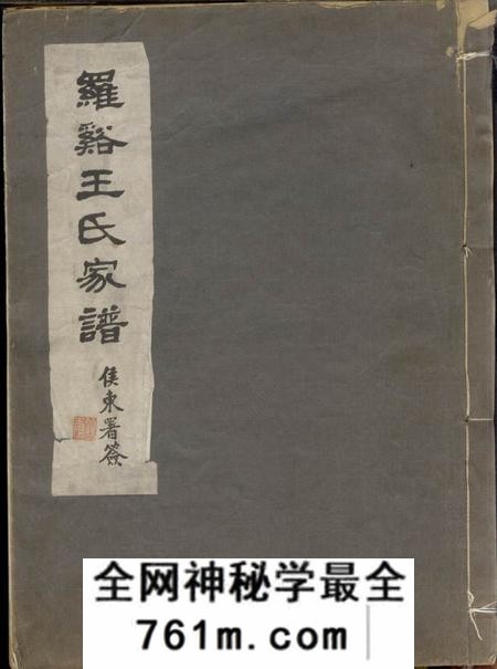 宝山罗溪王氏家谱不分卷