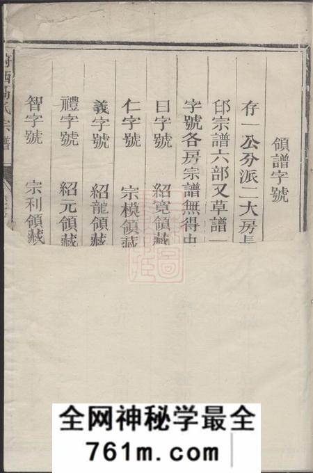 浙江衢州府西高氏宗谱
