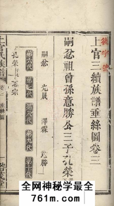 裕茂堂上官三修族谱