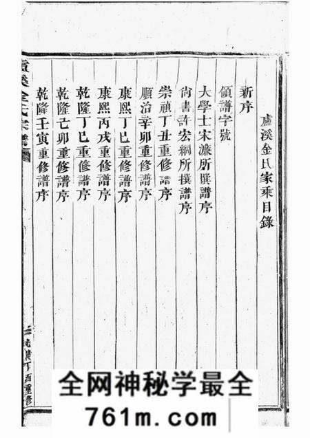 浦阳卢溪金氏宗谱不分卷