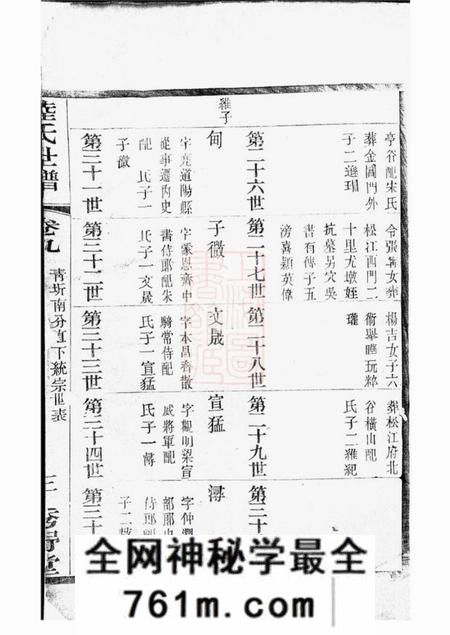 无锡秀野堂陆氏世谱