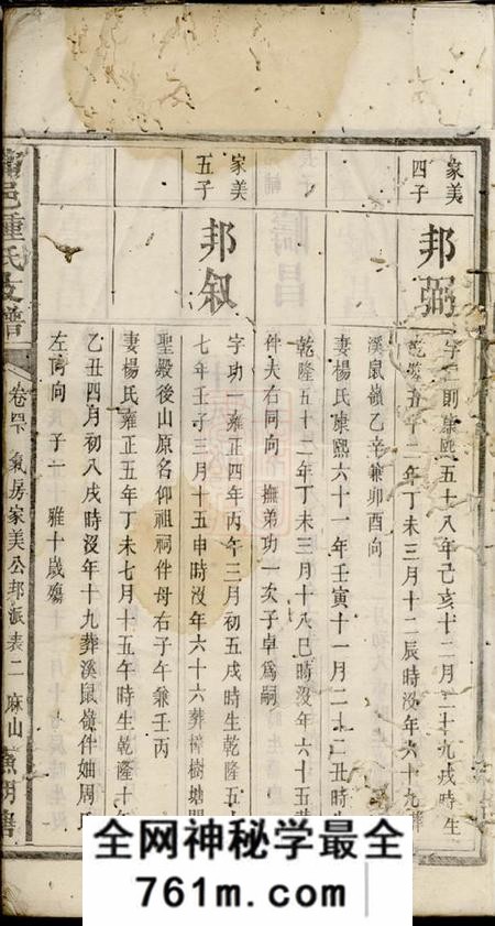 宁乡苏湖堂宁邑钟氏支谱八卷