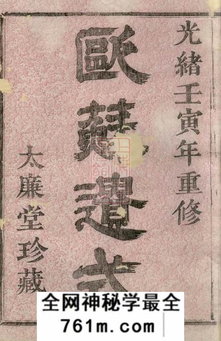 暨阳太廉堂暨阳魏氏宗谱四十八卷
