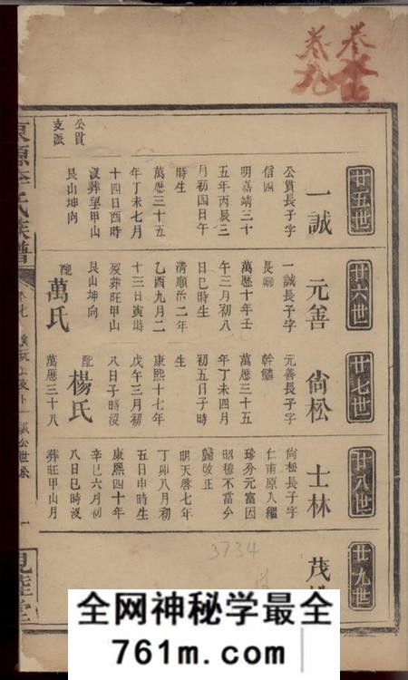 东源亲睦堂东源李氏族谱
