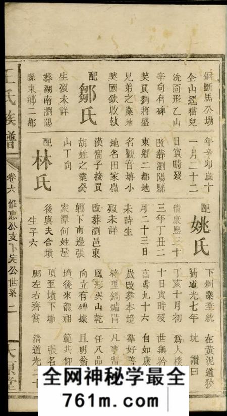 浏阳太原堂王氏族谱
