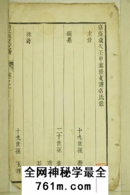 靖江靖江朱氏支谱八卷