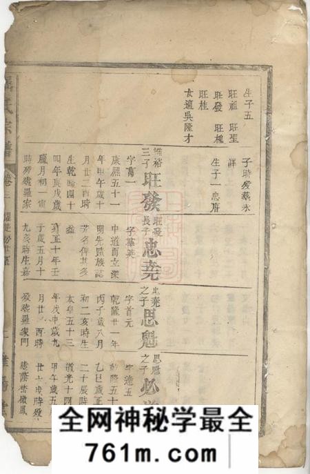 淮阳堂屈氏宗谱