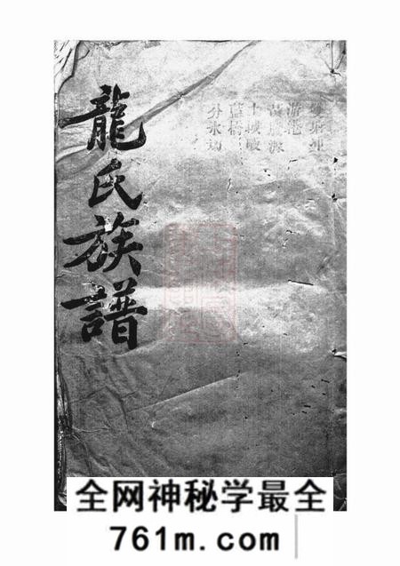 湖南岳阳敦厚堂龙氏族谱