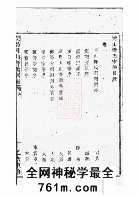 暨阳暨阳同山寿氏宗谱三十二卷