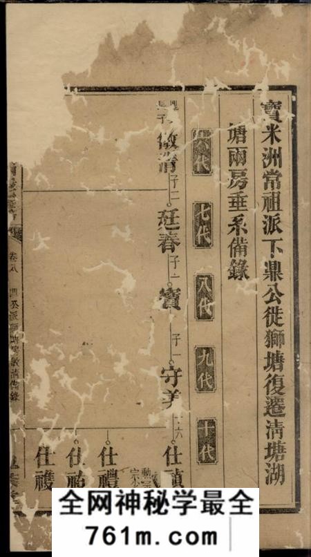 衡山槐荫堂衡山王氏宝米洲房七修谱