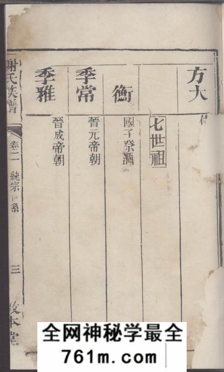敦本堂谢氏族谱