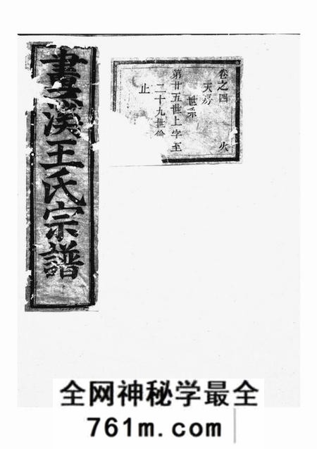东阳东阳画溪王氏宗谱