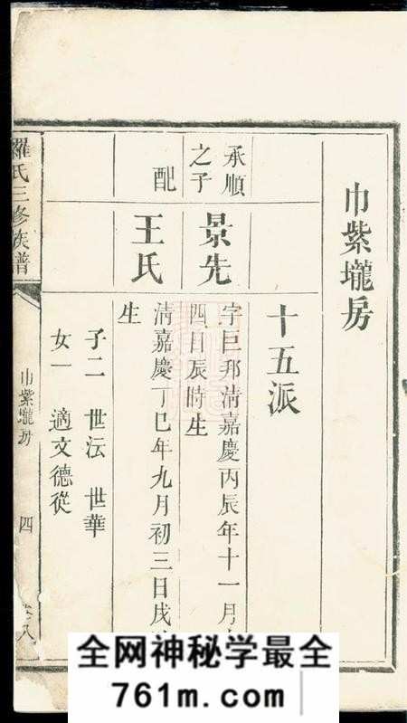 罗氏三修族谱