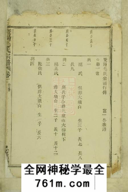 暨阳忠庆堂暨阳毛氏宗谱二卷