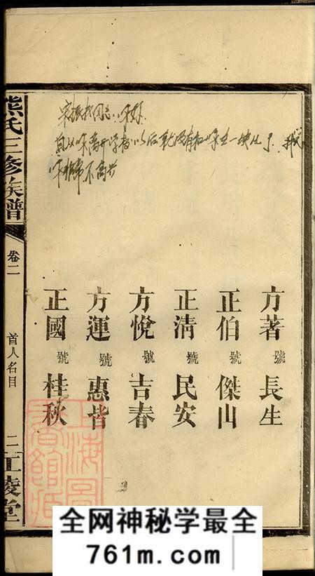 湖南常德江陵堂熊氏三修族谱