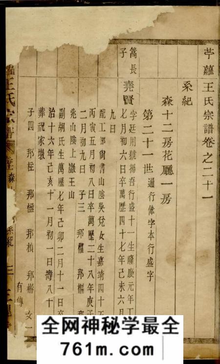 萧山三槐堂苎萝王氏宗谱