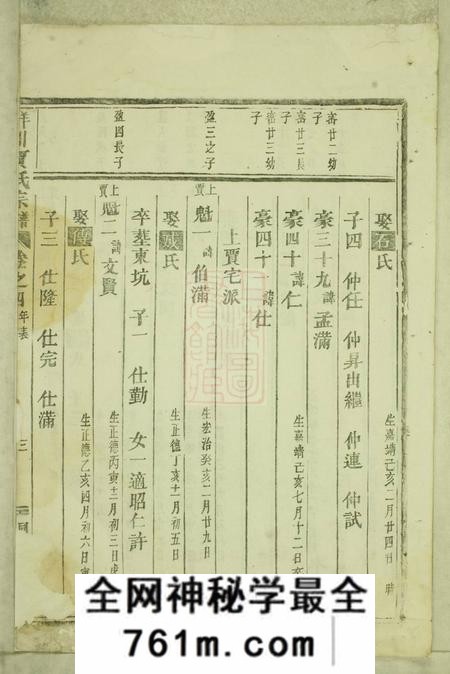 义乌义乌洋川贾氏宗谱