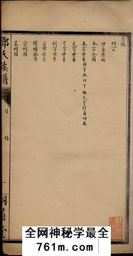 荆门嗣藻堂邓氏族谱四卷
