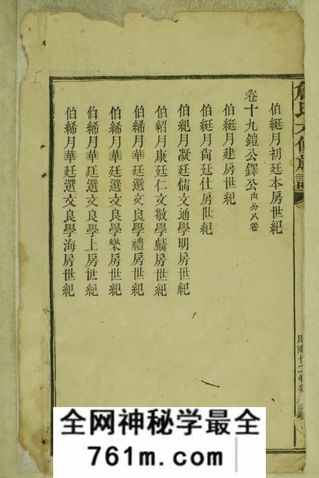湖南益阳詹氏六修族谱三十九卷首一卷末一卷