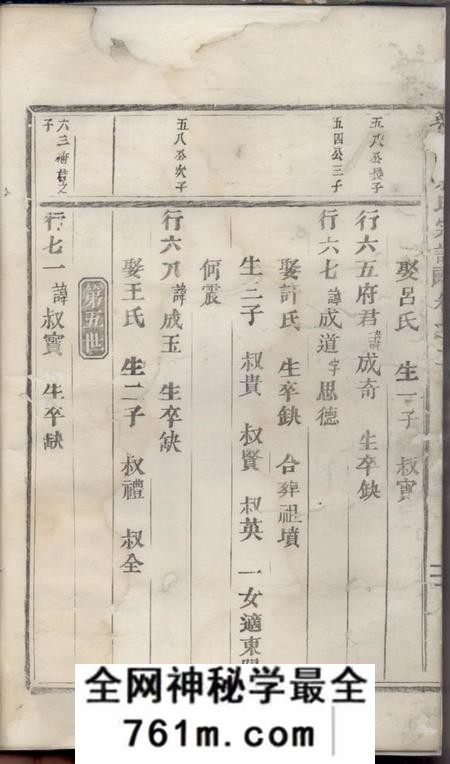 东阳东阳城头蔡氏宗谱