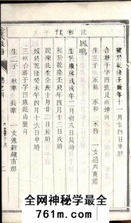 泰兴延令金氏重修族谱