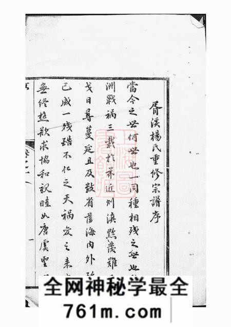 高淳着荐堂胥溪杨氏宗谱二十八卷附手书世表不分卷安六公祀田?不分卷