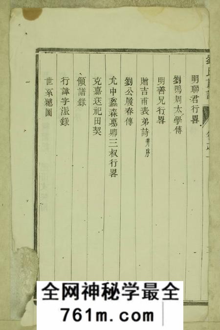 润州润东洪溪刘氏重修族谱六卷